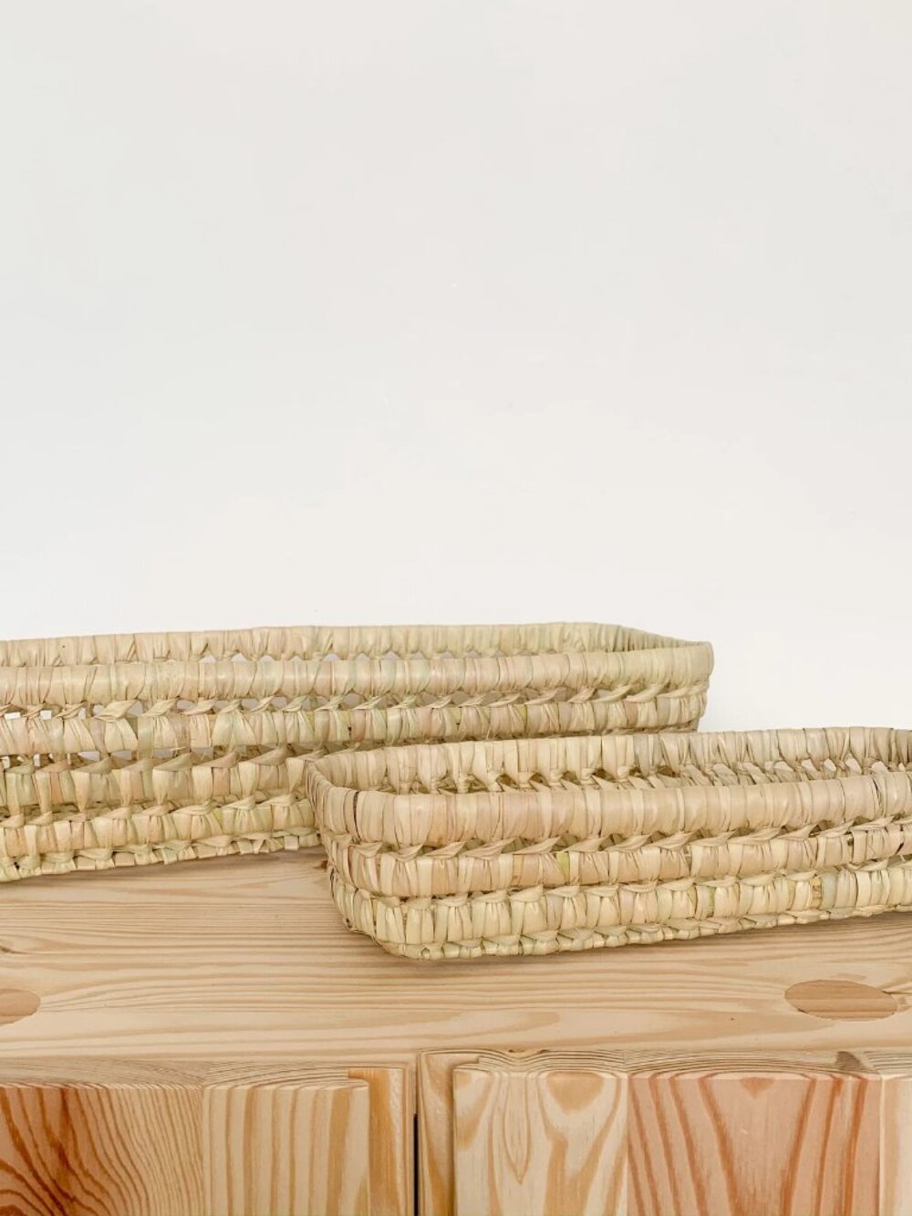 NWT straw basket bag with genuine leather straps - beach basket + 1 free gift - Picture 6 of 6